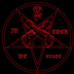 blogofmanworship:  My new logo for Satanic Cock Worship.  What