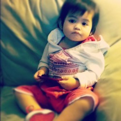 She think she cool with her iPod! (Taken with instagram)