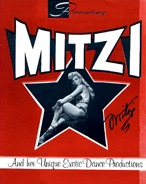 Mitzi   aka. “The Dream Girl”.. An autographed cover of her 50’s-era promo press package..