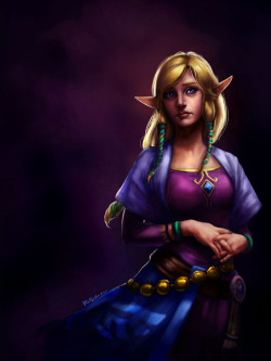 justinrampage:  Princess Zelda looks a little worried in this