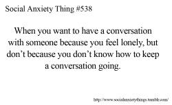 Social Anxiety Things