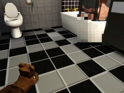simsgonewrong:  So, My sim was taking a bath after some heavy