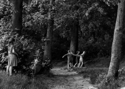 Enchanted forest - a group of unknown children. Photographed
