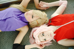 mikueagerloverevenge:  Sakura & Ino Cosplay 