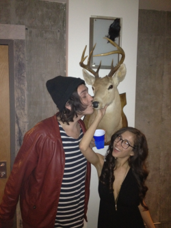 Me, Mike, and Deirdre the Deer!
