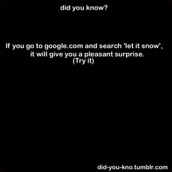 cklikestogame:  did-you-kno:  let it snow  Laura needs to see