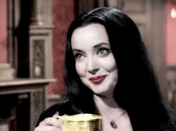 Carolyn Jones. She looks so much better with black hair than