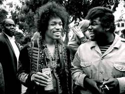 lolawasthecat:  Jimi Hendrix and Buddy Miles. 
