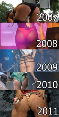 lelegagaliam:  The Evolution of Gaga’s Ass  Yum.