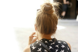 sunday26th:  un-shakable:  i wish i could pull off a top knot
