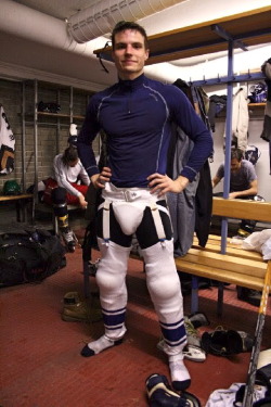 Did I ever mention that I love guys in hockey gear?