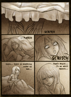 phrixphrax:  Monster Under The Bed by Savannah Horrocks http://www.furaffinity.net/user/savannahhorrocks/