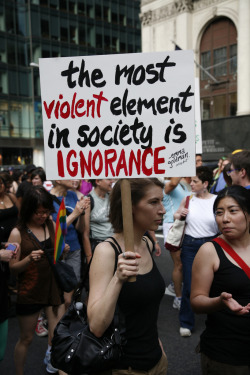 comingoutjournal:  “The Most Violent Element in Society is