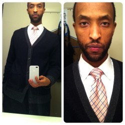 #ootd #wdywt cardigan moves for the day x pink tie (Taken with