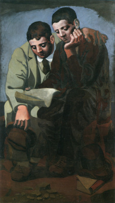 peira:  Pablo Picasso:  Reading the Letter (1921) 