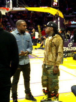 thuggassmayy:   Kanye: Are you serious Wayne? Wayne: You see?