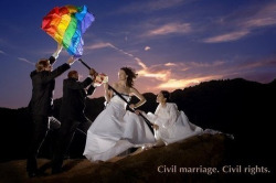 gaywrites:  Civil marriage is a civil right. End of story. (Source.)