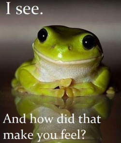 tastefullyoffensive:  Therapist Frog is listeningvia  