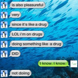 talking to Brandon about sex while he’s on vicodin. Not