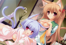 arent they cute? one of the most lovely hentai pics i know.