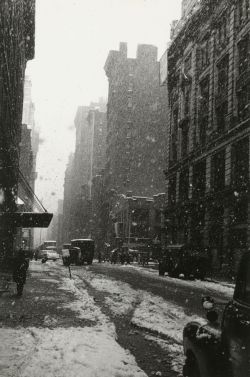 luzfosca:  David Vestal Snow, West 22nd Street, 1958 From The