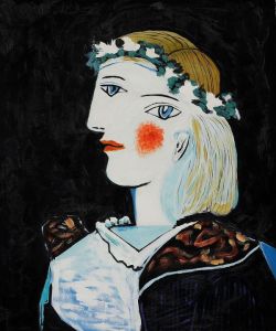  Pablo Picasso: Portrait of Marie-Thérèse Walter with Garland, 1937.