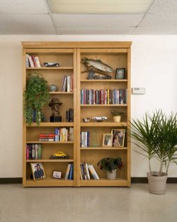 wickedclothes:  Hidden Bookcase This hidden bookcase smoothly
