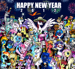Can’t forget about the ponies! Happy New Year 2012!