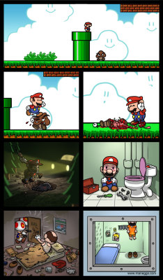  the true life of mario bros  :O 