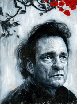 stevenbrisson:  Johnny Cash. By award-winning Canadian illustrator