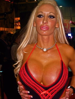 bimbopartygirl:  bimbopetowner:  Perfect Submissive Bimbo  I think the lips only look correct when there is something stuck in her mouth - then they look perfect.