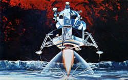 scanzen:  Grumman - Lunar Module. Advertising card, c1969. 