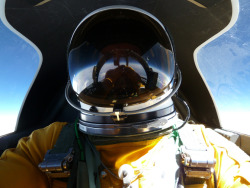 kn-27:  Self Portrait  NASA research pilot Tom Ryan manages a