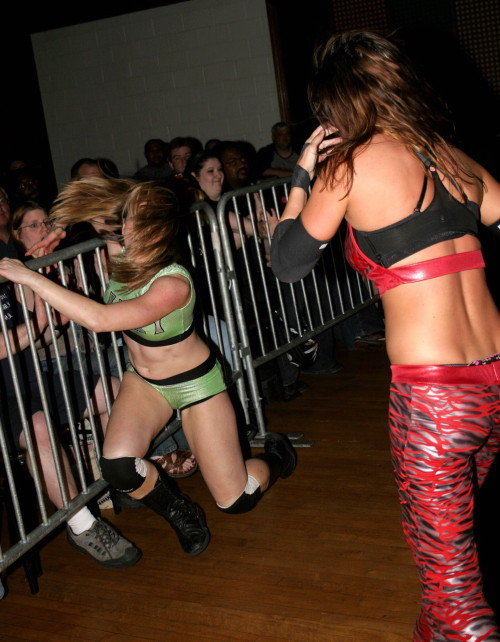 Sara del Rey and Nikki Roxx vs. Lacey and Rain Wrestlinwally.com