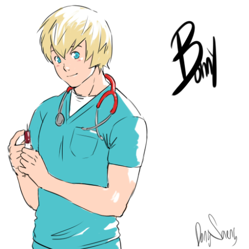 baaaaaara:  Ian is a gardener Bonny is a nurse And Victor is a carpenter 