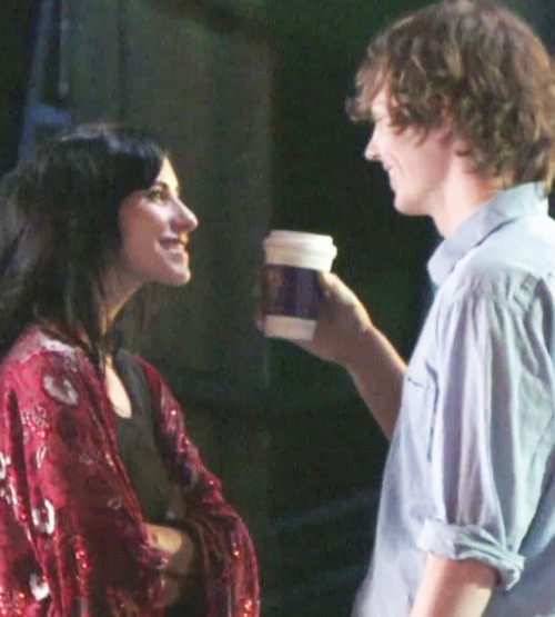 evanfuckingpeters:  Evan Peters and Lisa Origliasso - For anon 