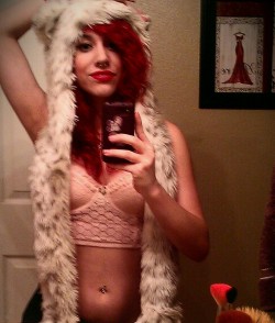 Have another of my snow leopard spirithood. C: