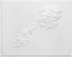  Thilo Heinzmann O.T., 2011 Cotton on panel behind Plexiglas