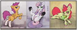 Introductory Equestrian Modeling Triptych by *ecmajor There.