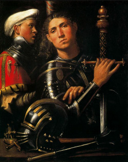 cavetocanvas:  Giorgione, Warrior With Groom, 1505-10 