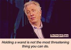 richardcastles:  Alan Rickman talking about his scene with Maggie