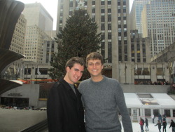 l0ckhart:  accaryan:  Me and Josh at the Rockefeller tree :3