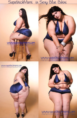 straightedgejuggalo:  supathickmami:  www.supathickmami.com  I love the blue…Model: Supa Thick Mami 