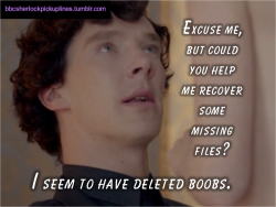 &ldquo;Excuse me, but could you help me recover some missing files? I seem to have deleted boobs.&rdquo;