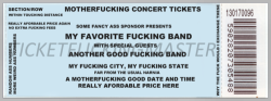 leis-ure:  my fucking concert ticket 