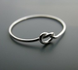  A “knot” ring. The ring symbolizes a knot that is not quite