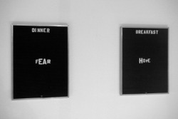 visual-poetry:  “dinner fear/breakfast hope” by jack pierson