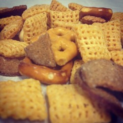 I eat all the wheat chex first so I can savor the white chex