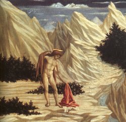zenfancy:  Domenico Veneziano, St. John the Baptist in the Wilderness