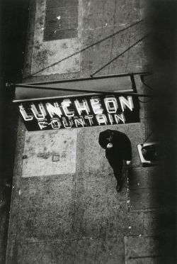 liquidnight:  David Vestal Man Under Sign, West 22nd Street,